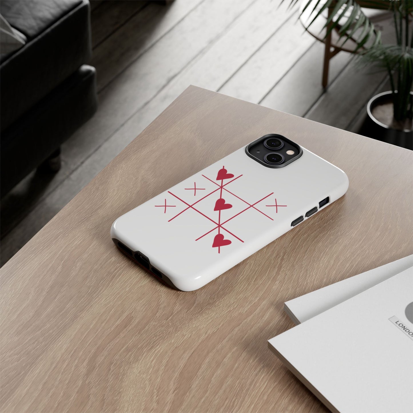 Phone Case - Tic Tac Love Heart Design (Valentine’s Day Gift)