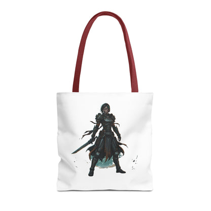 Rogue Warrior Tote Bag – Dark Fantasy Assassin Illustration