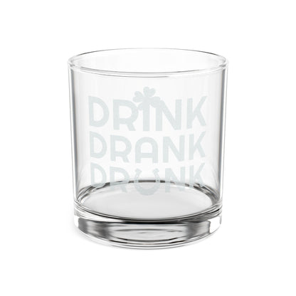 Engraved 'Drink Drank Drunk' Whiskey Glass — 10.5 oz