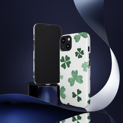 Shamrock Tough Phone Case — St. Patrick’s Day Clover Protective Cover