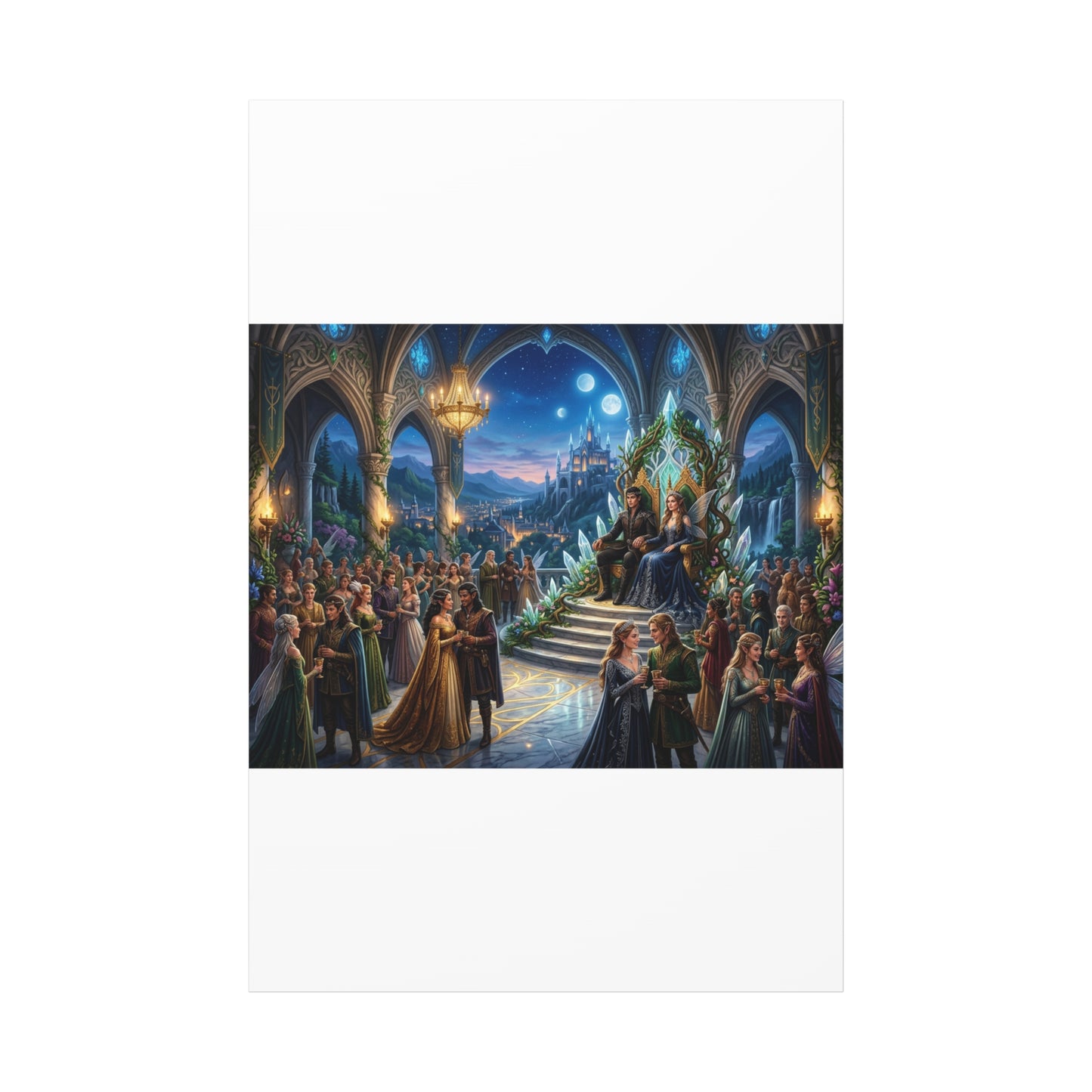Fantasy Royal Coronation Canvas Art - Matte Stretched Wall Decor