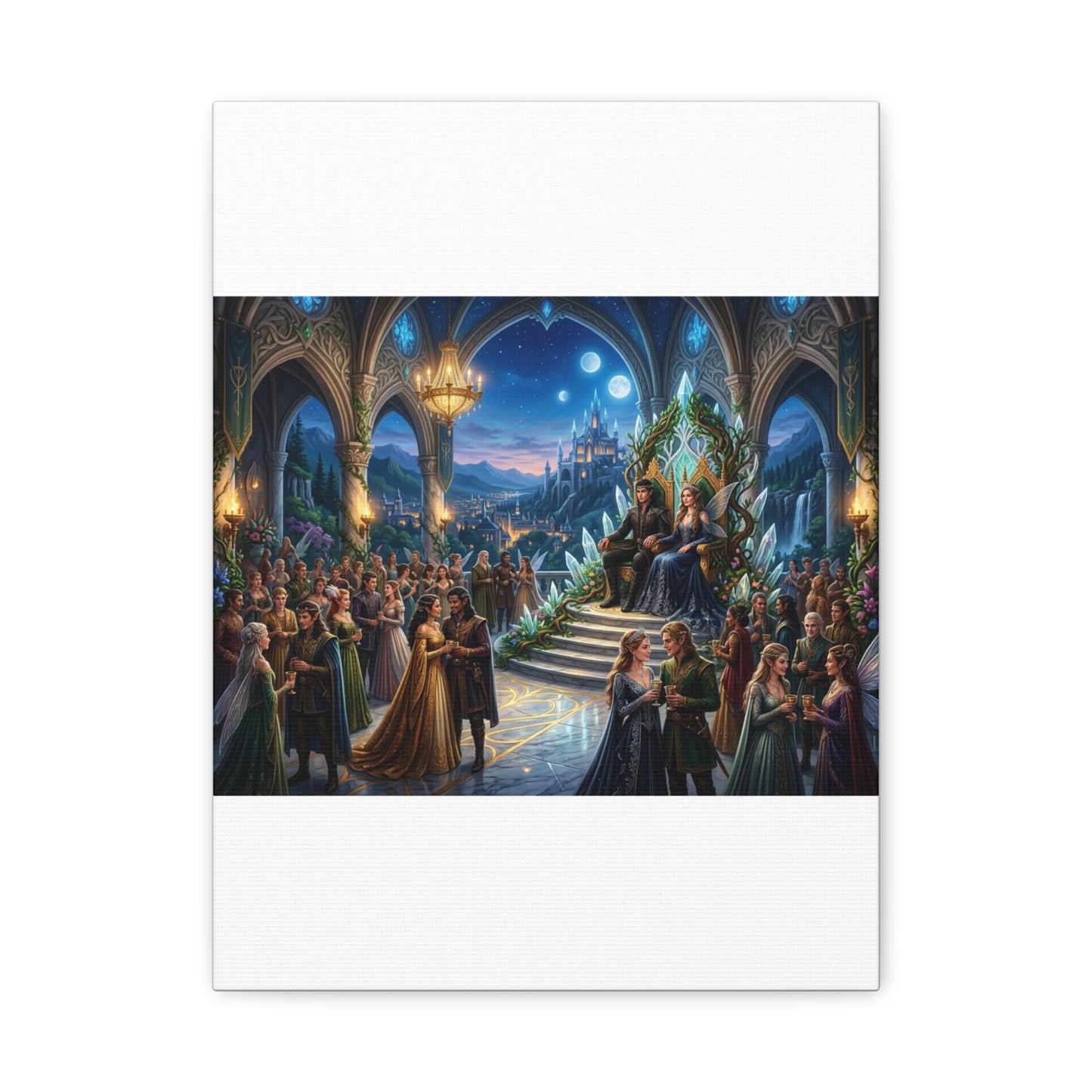 Fantasy Royal Coronation Canvas Art - Matte Stretched Wall Decor
