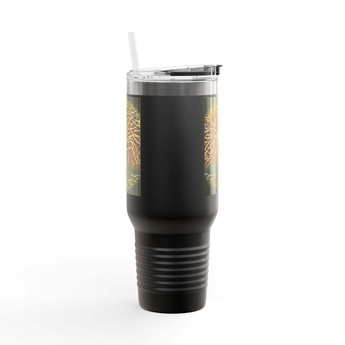 40oz Insulated Travel Mug — Golden Tree of Life Design