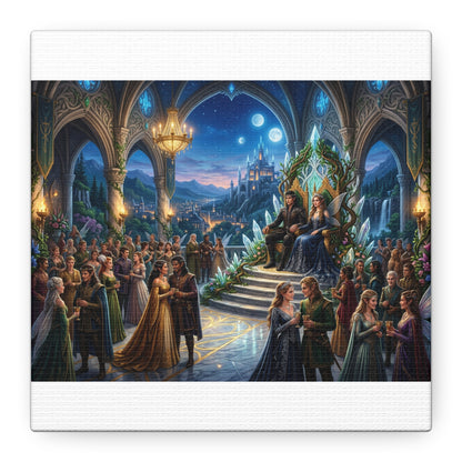 Fantasy Royal Coronation Canvas Art - Matte Stretched Wall Decor