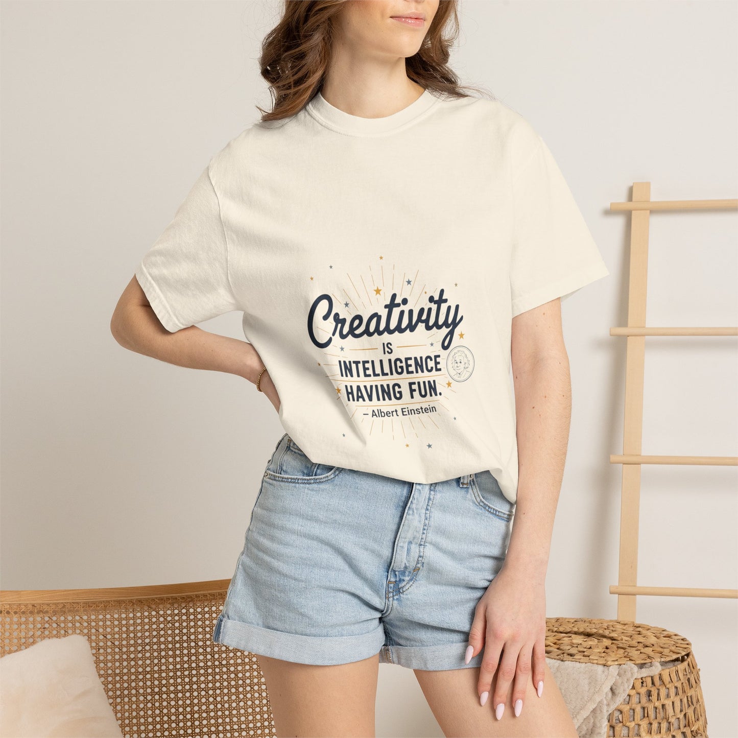 Creativity Is Intelligence T-Shirt — Inspirational Albert Einstein Quote Tee