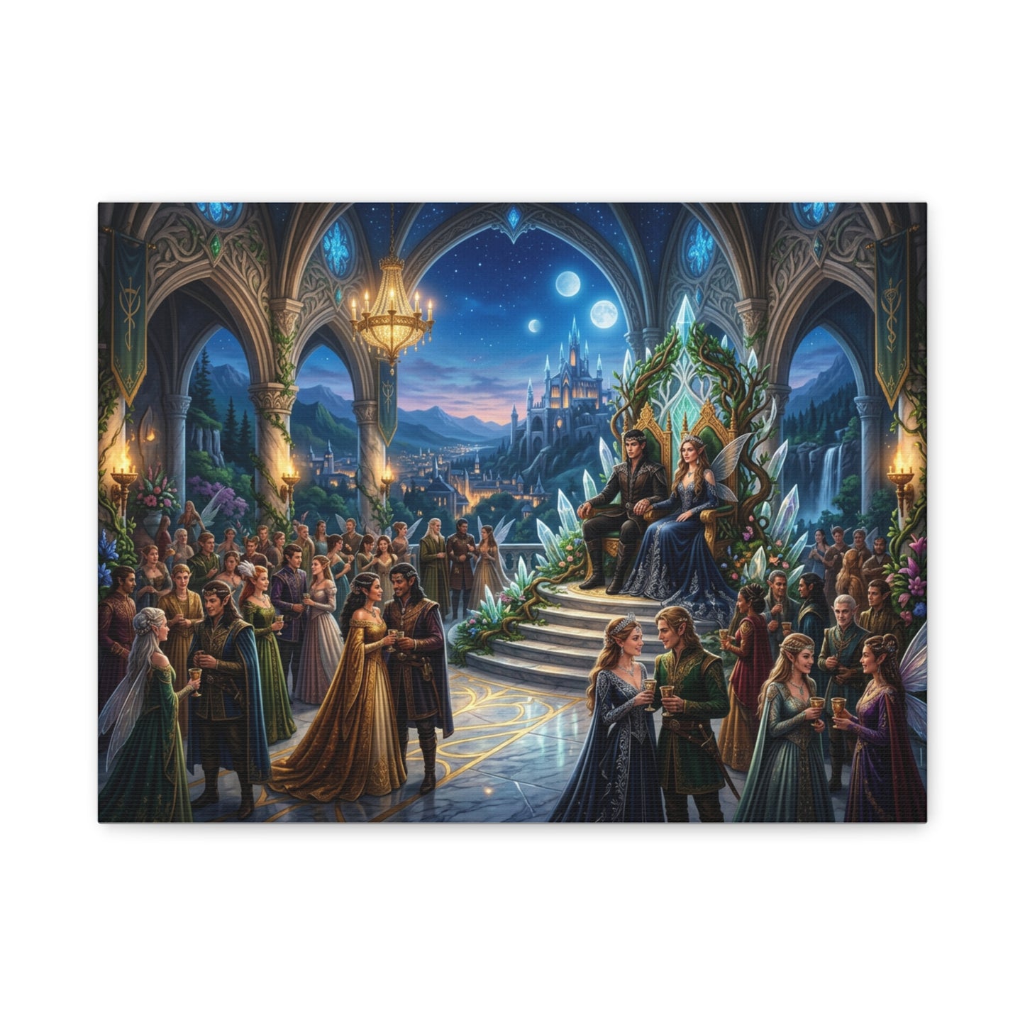 Fantasy Royal Coronation Canvas Art - Matte Stretched Wall Decor