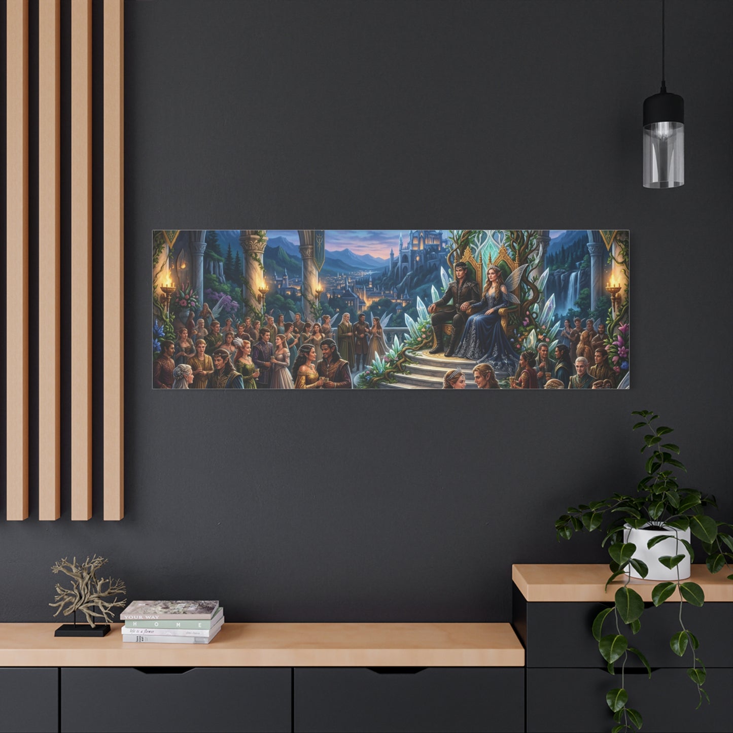 Fantasy Royal Coronation Canvas Art - Matte Stretched Wall Decor