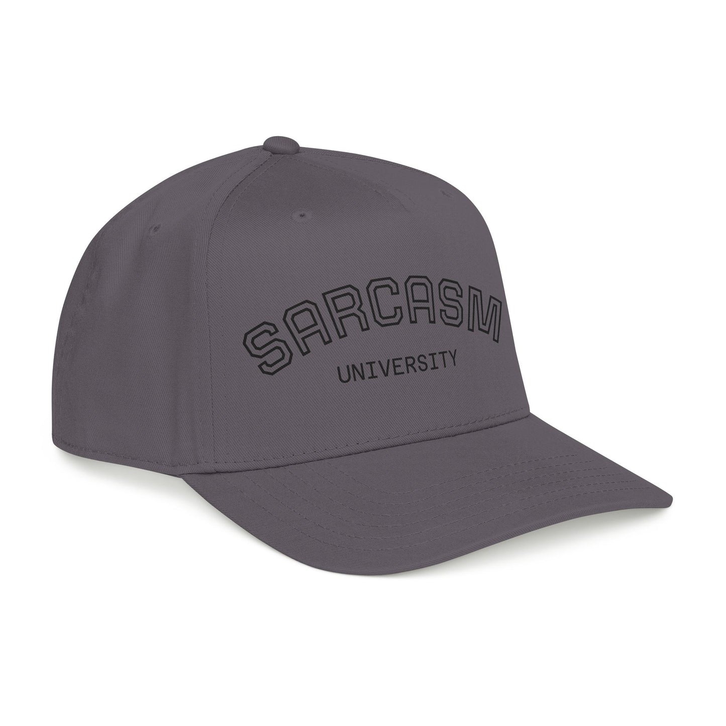 Sarcasm University Baseball Cap — Funny Embroidered Mid-Profile Hat
