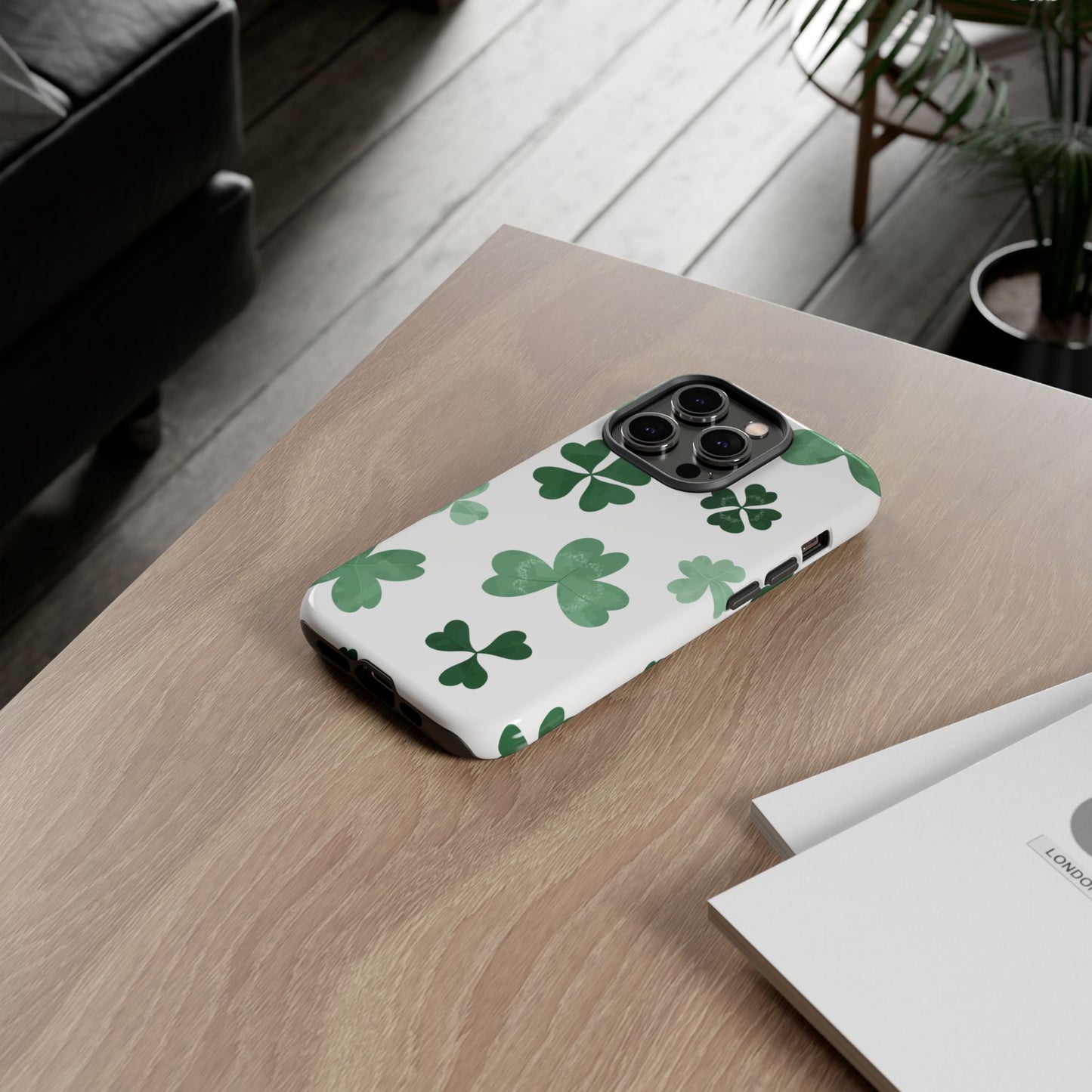 Shamrock Tough Phone Case — St. Patrick’s Day Clover Protective Cover