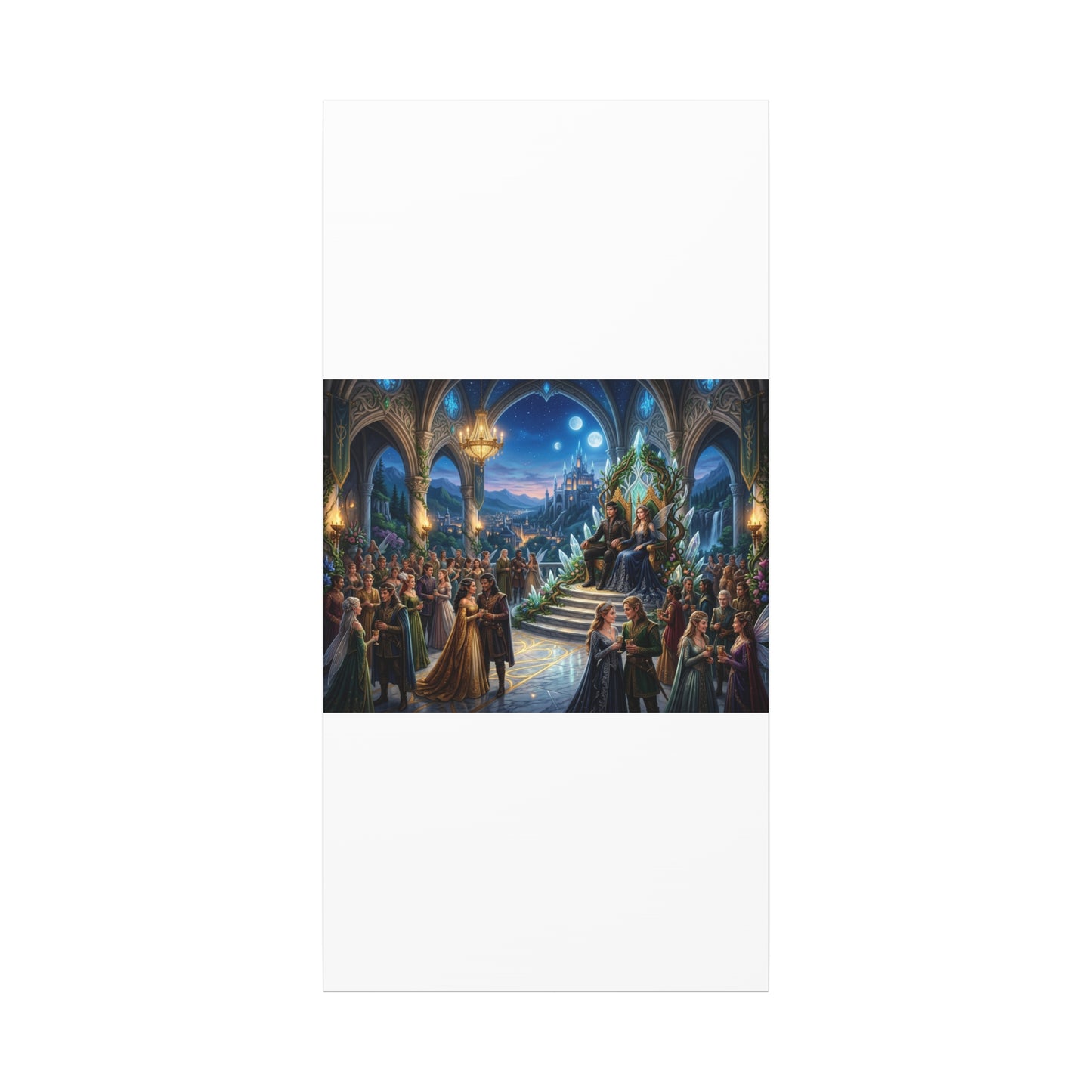 Fantasy Royal Coronation Canvas Art - Matte Stretched Wall Decor