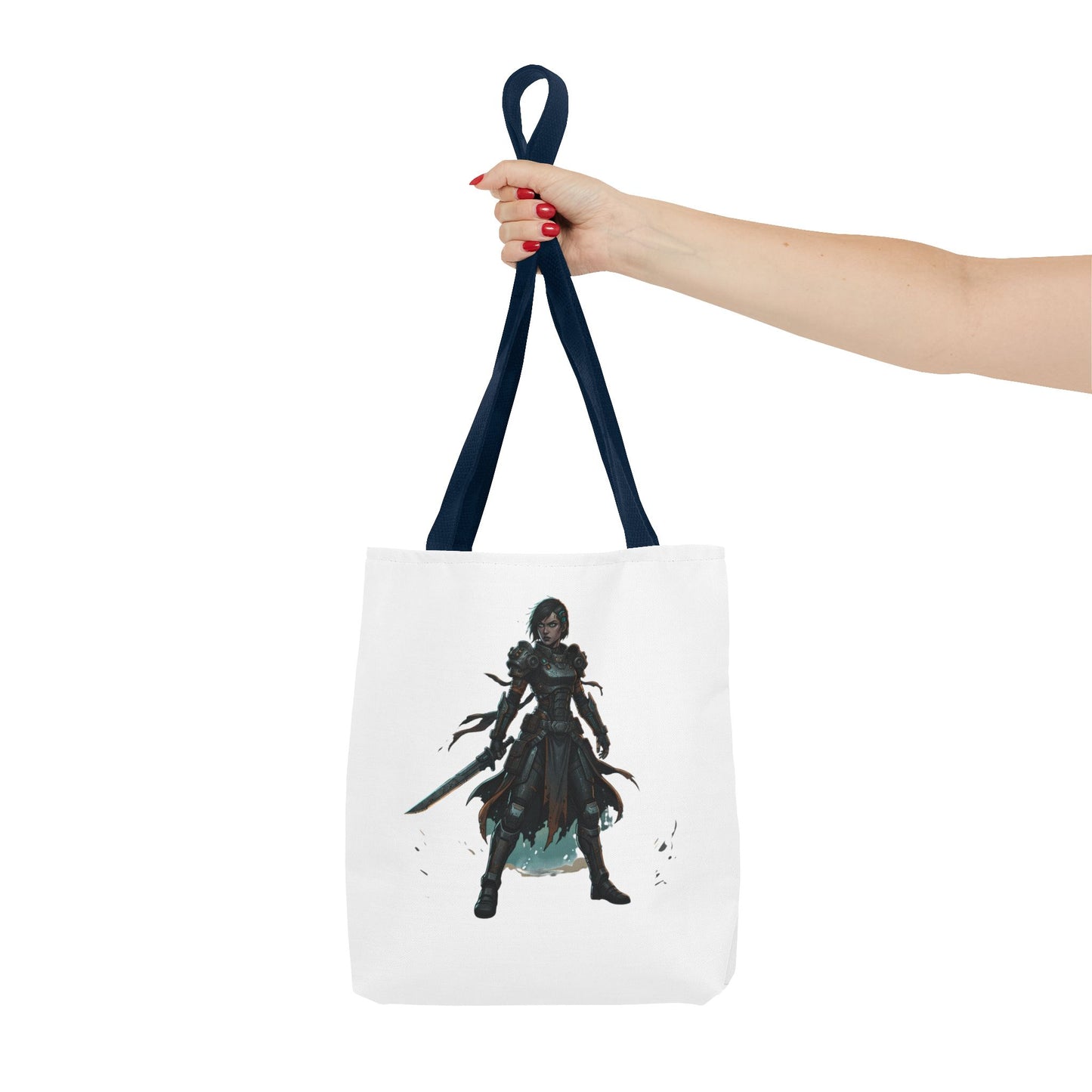 Rogue Warrior Tote Bag – Dark Fantasy Assassin Illustration