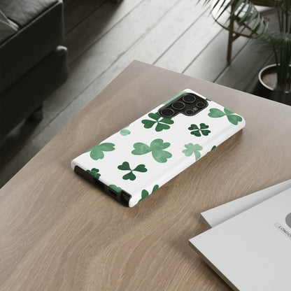 Shamrock Tough Phone Case — St. Patrick’s Day Clover Protective Cover