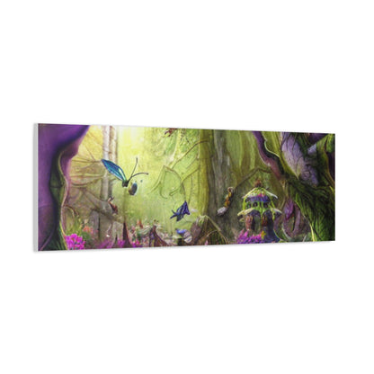 Enchanted Fairy Forest Canvas Wall Art — Magical Woodland Pathway