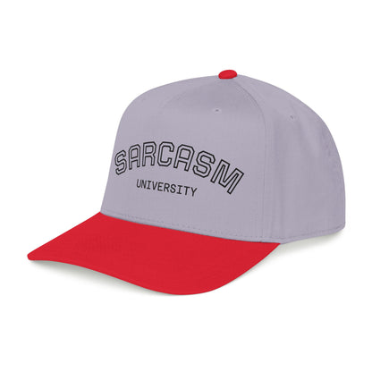 Sarcasm University Baseball Cap — Funny Embroidered Mid-Profile Hat
