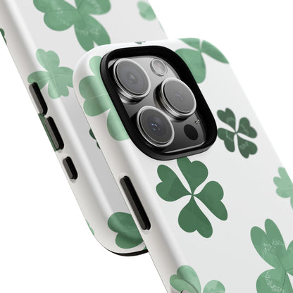 Shamrock Tough Phone Case — St. Patrick’s Day Clover Protective Cover