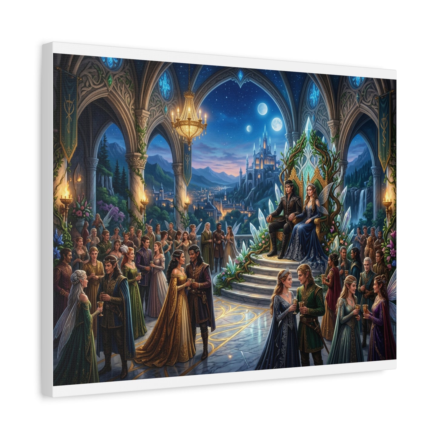 Fantasy Royal Coronation Canvas Art - Matte Stretched Wall Decor