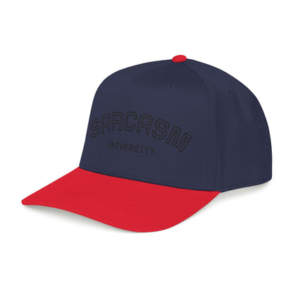 Sarcasm University Baseball Cap — Funny Embroidered Mid-Profile Hat