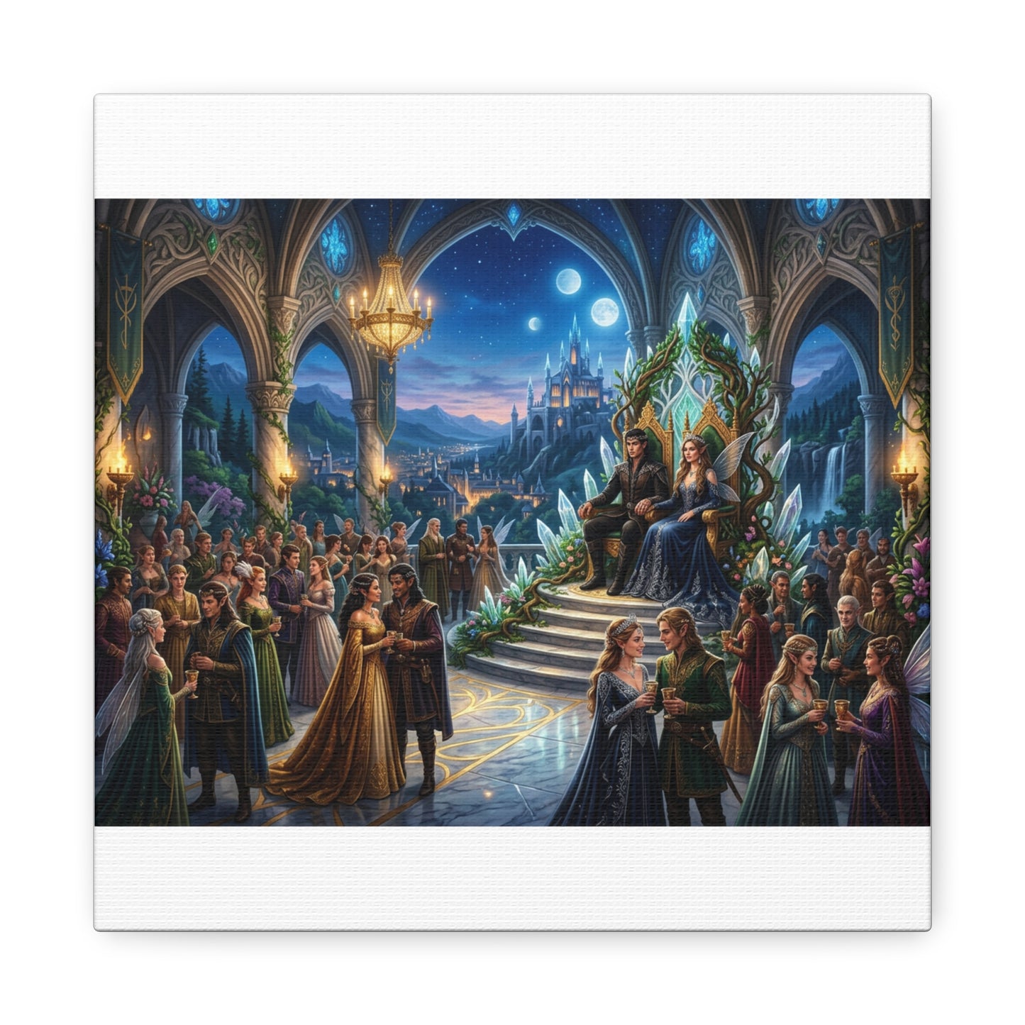 Fantasy Royal Coronation Canvas Art - Matte Stretched Wall Decor