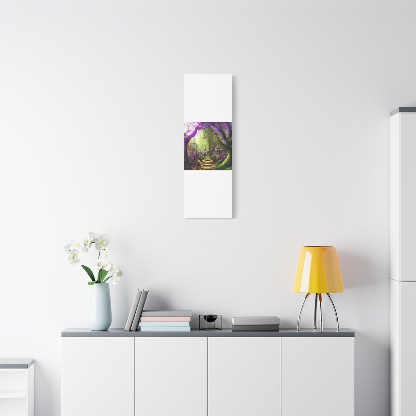 Enchanted Fairy Forest Canvas Wall Art — Magical Woodland Pathway