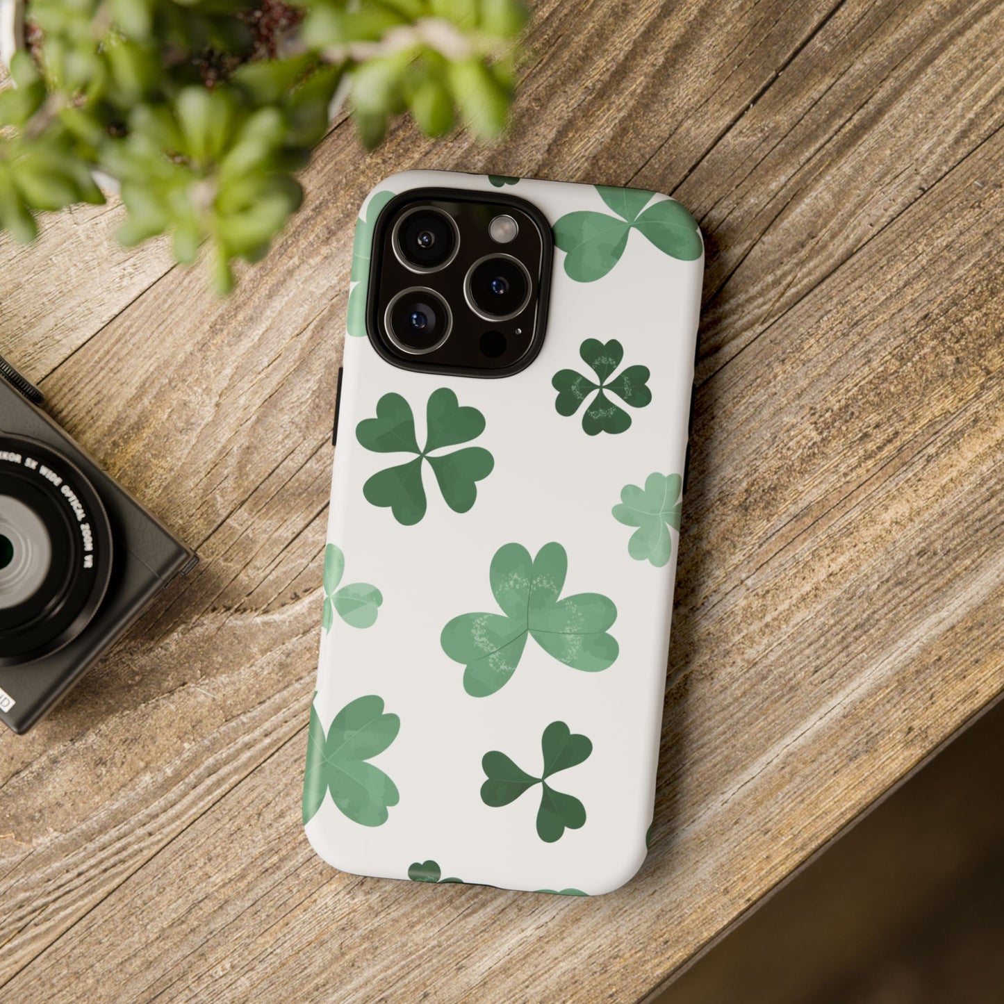 Shamrock Tough Phone Case — St. Patrick’s Day Clover Protective Cover