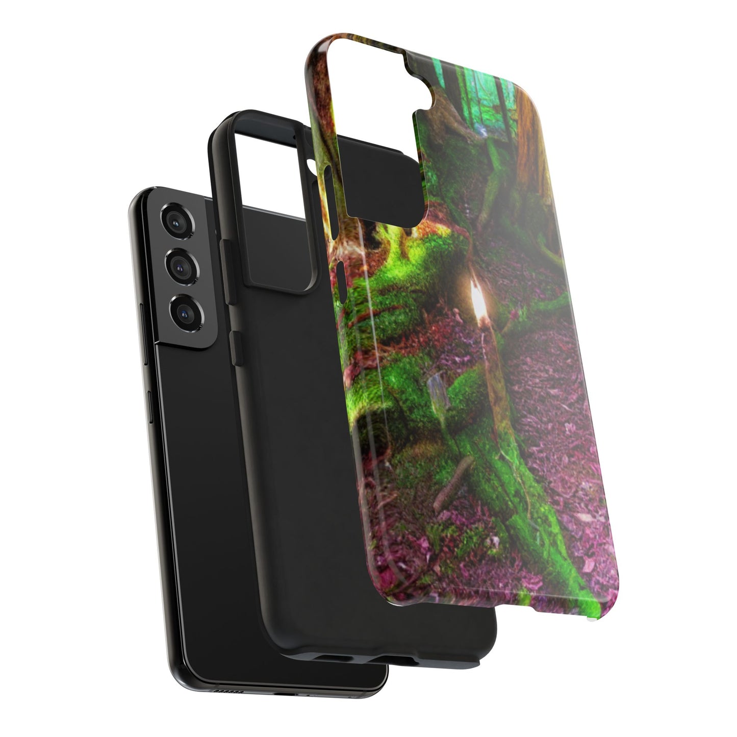 Forest Moss Candle Phone Case — Enchanted Woodland Tough Phone Case
