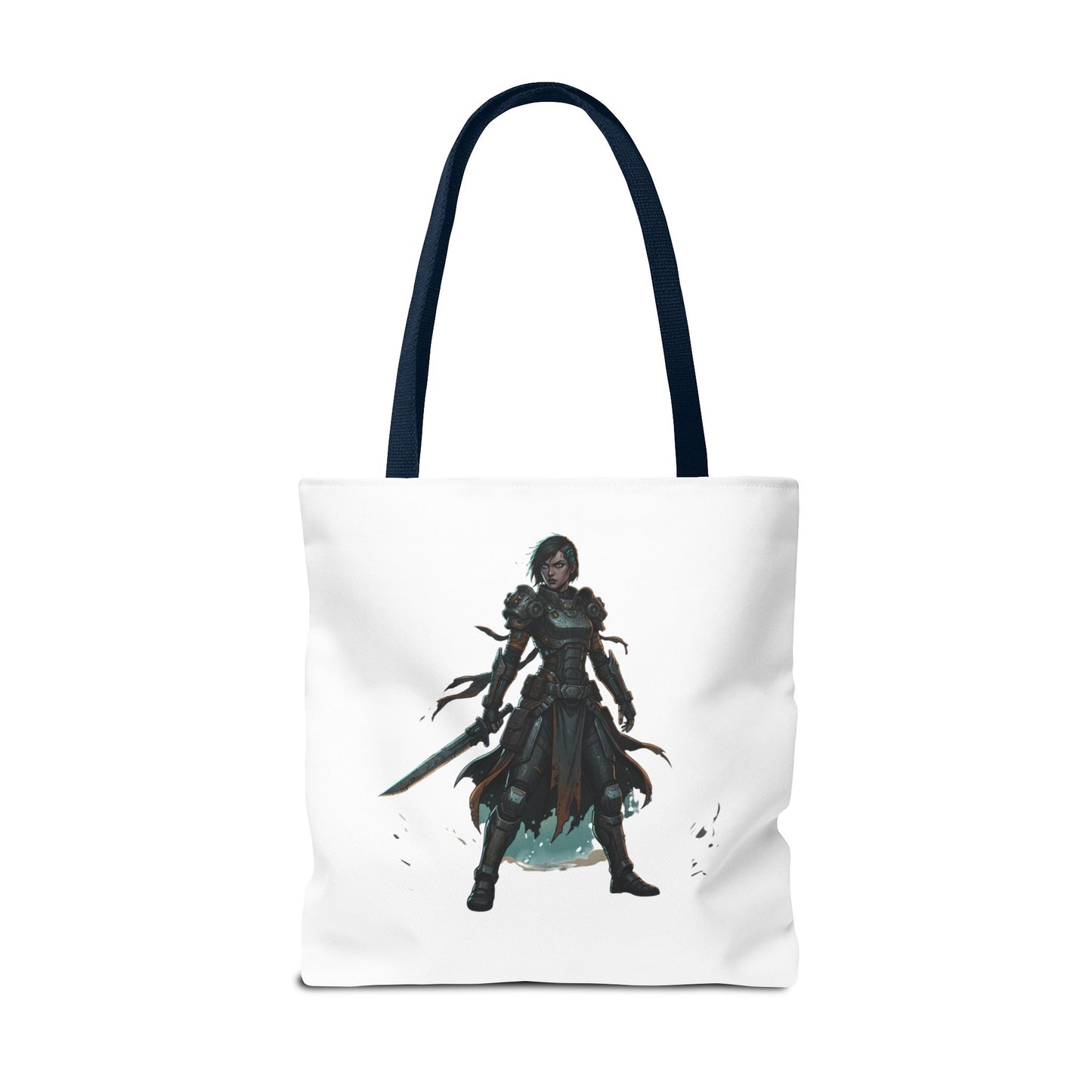 Rogue Warrior Tote Bag – Dark Fantasy Assassin Illustration