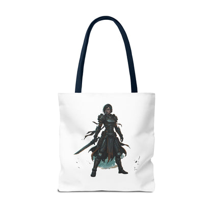 Rogue Warrior Tote Bag – Dark Fantasy Assassin Illustration