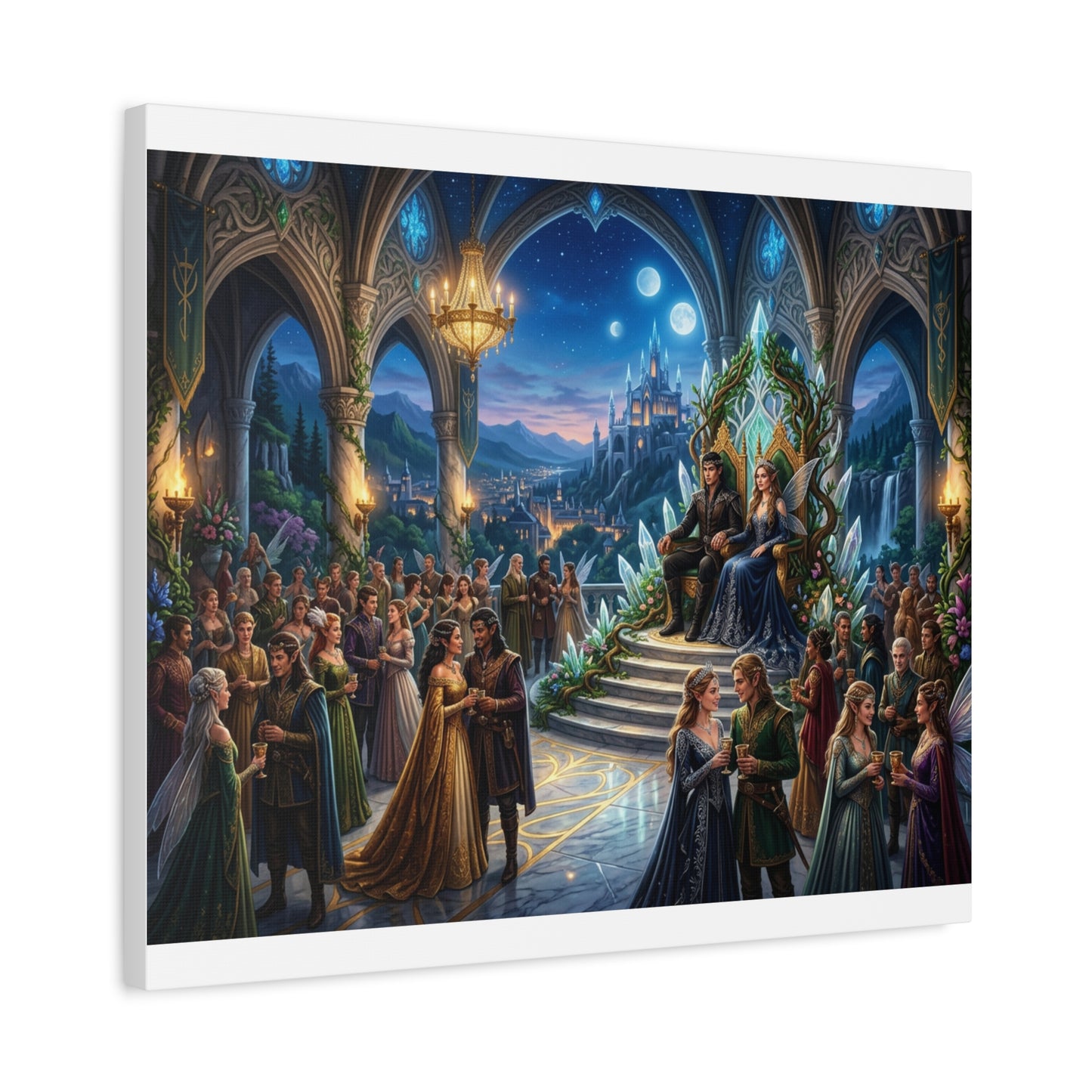 Fantasy Royal Coronation Canvas Art - Matte Stretched Wall Decor