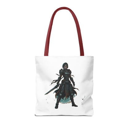 Rogue Warrior Tote Bag – Dark Fantasy Assassin Illustration