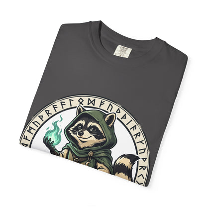 Raccoon Wizard T-Shirt – Cute Fantasy Mage Graphic Tee