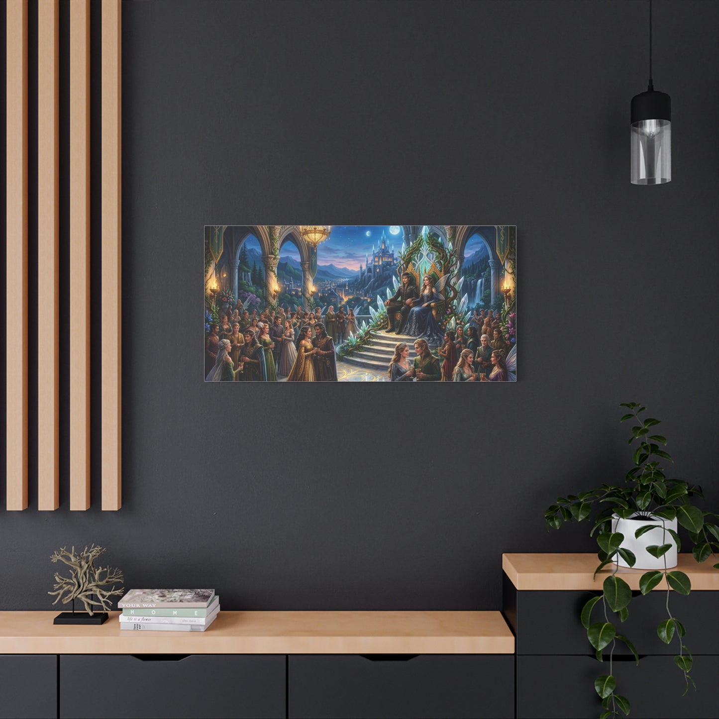 Fantasy Royal Coronation Canvas Art - Matte Stretched Wall Decor