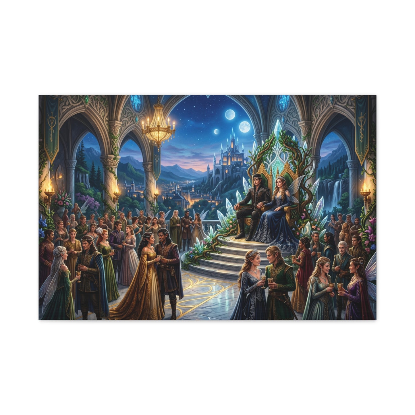 Fantasy Royal Coronation Canvas Art - Matte Stretched Wall Decor
