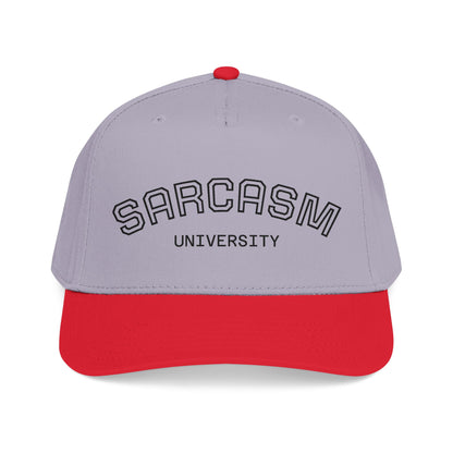 Sarcasm University Baseball Cap — Funny Embroidered Mid-Profile Hat