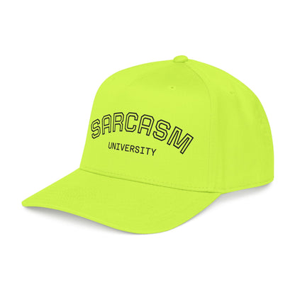 Sarcasm University Baseball Cap — Funny Embroidered Mid-Profile Hat