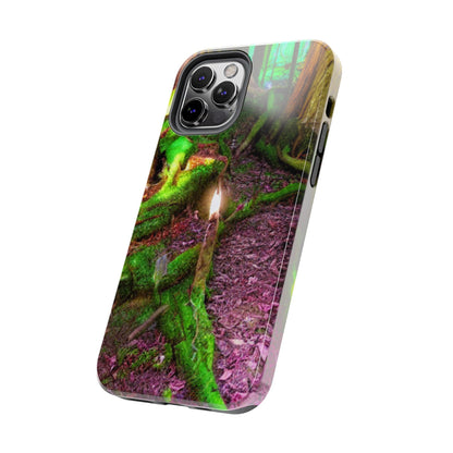 Forest Moss Candle Phone Case — Enchanted Woodland Tough Phone Case