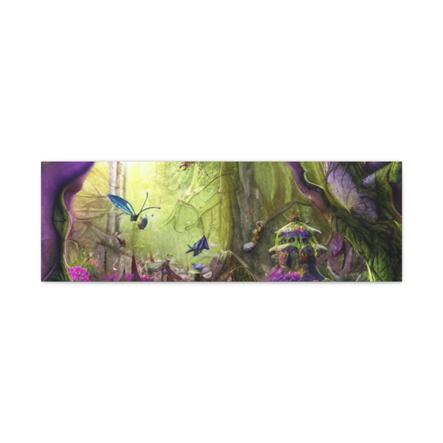 Enchanted Fairy Forest Canvas Wall Art — Magical Woodland Pathway
