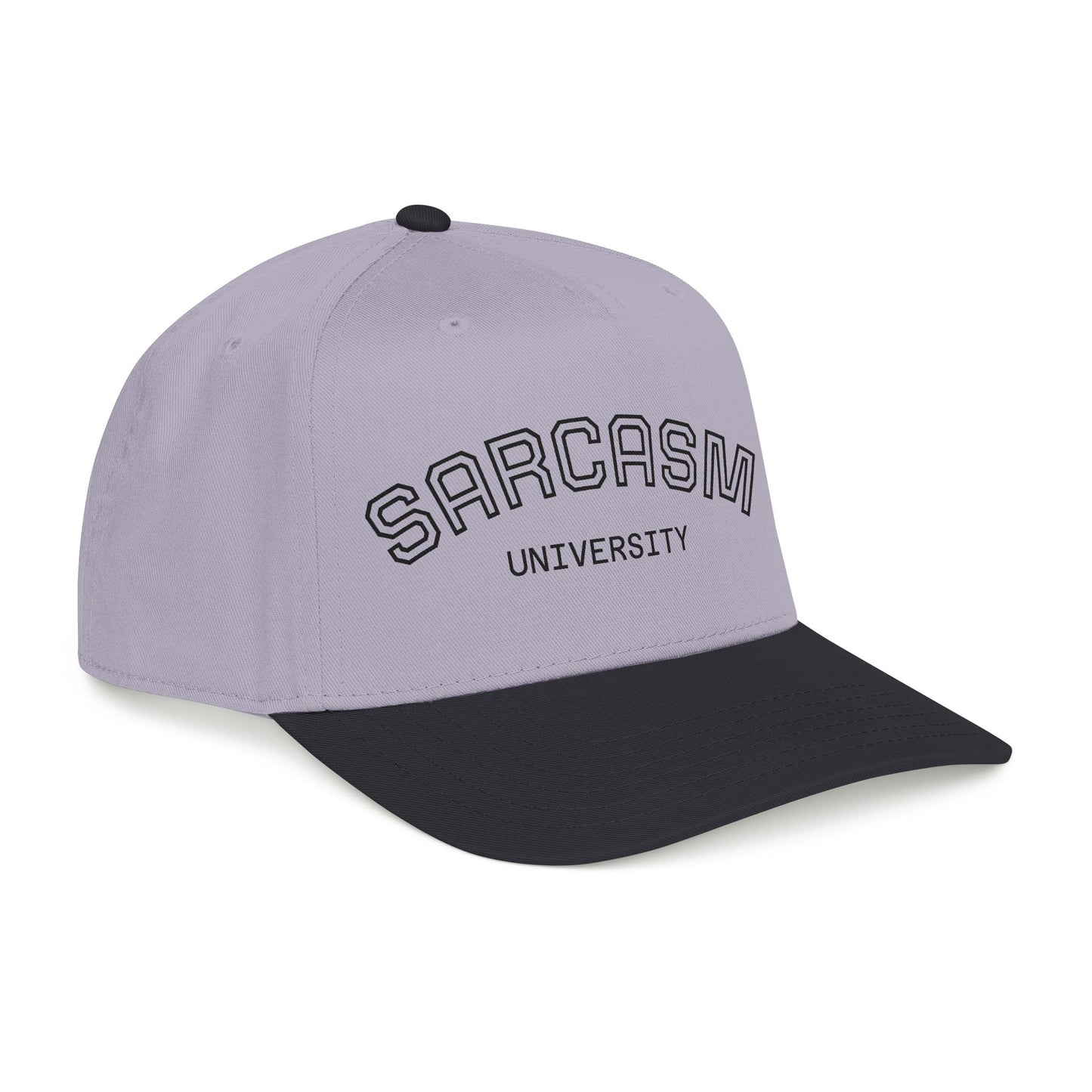 Sarcasm University Baseball Cap — Funny Embroidered Mid-Profile Hat