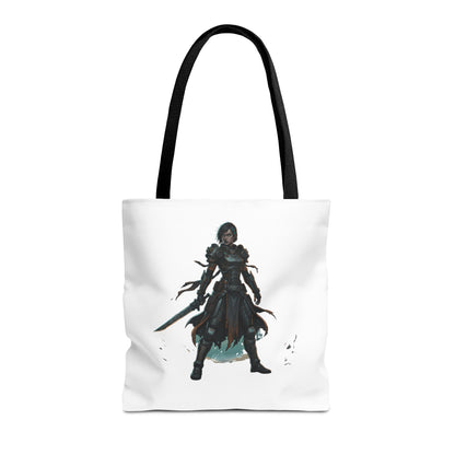 Rogue Warrior Tote Bag – Dark Fantasy Assassin Illustration