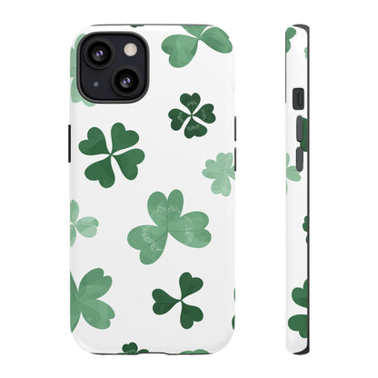 Shamrock Tough Phone Case — St. Patrick’s Day Clover Protective Cover