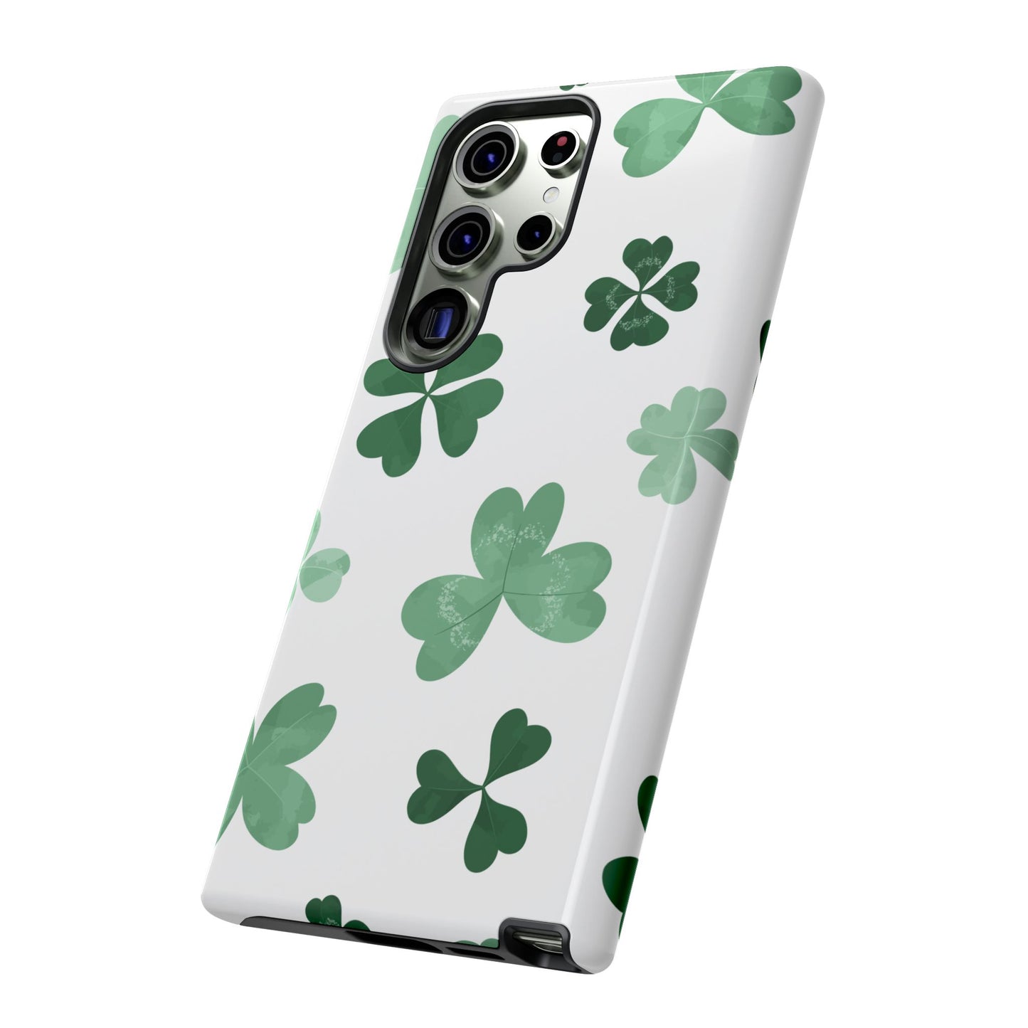 Shamrock Tough Phone Case — St. Patrick’s Day Clover Protective Cover