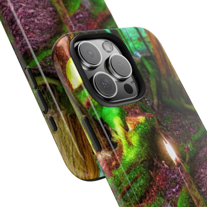 Forest Moss Candle Phone Case — Enchanted Woodland Tough Phone Case