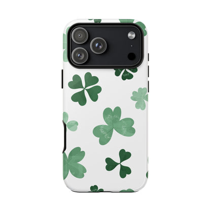 Shamrock Tough Phone Case — St. Patrick’s Day Clover Protective Cover