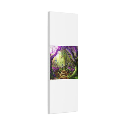 Enchanted Fairy Forest Canvas Wall Art — Magical Woodland Pathway