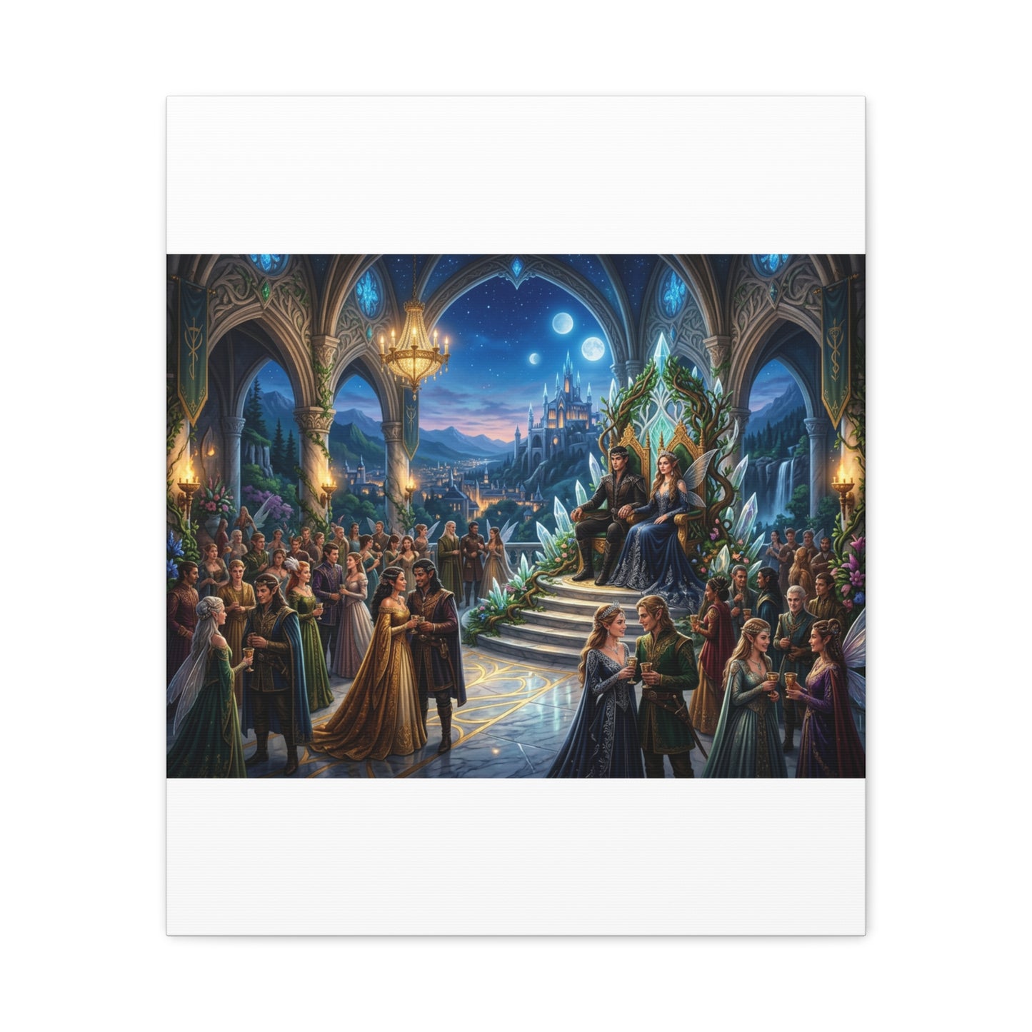 Fantasy Royal Coronation Canvas Art - Matte Stretched Wall Decor