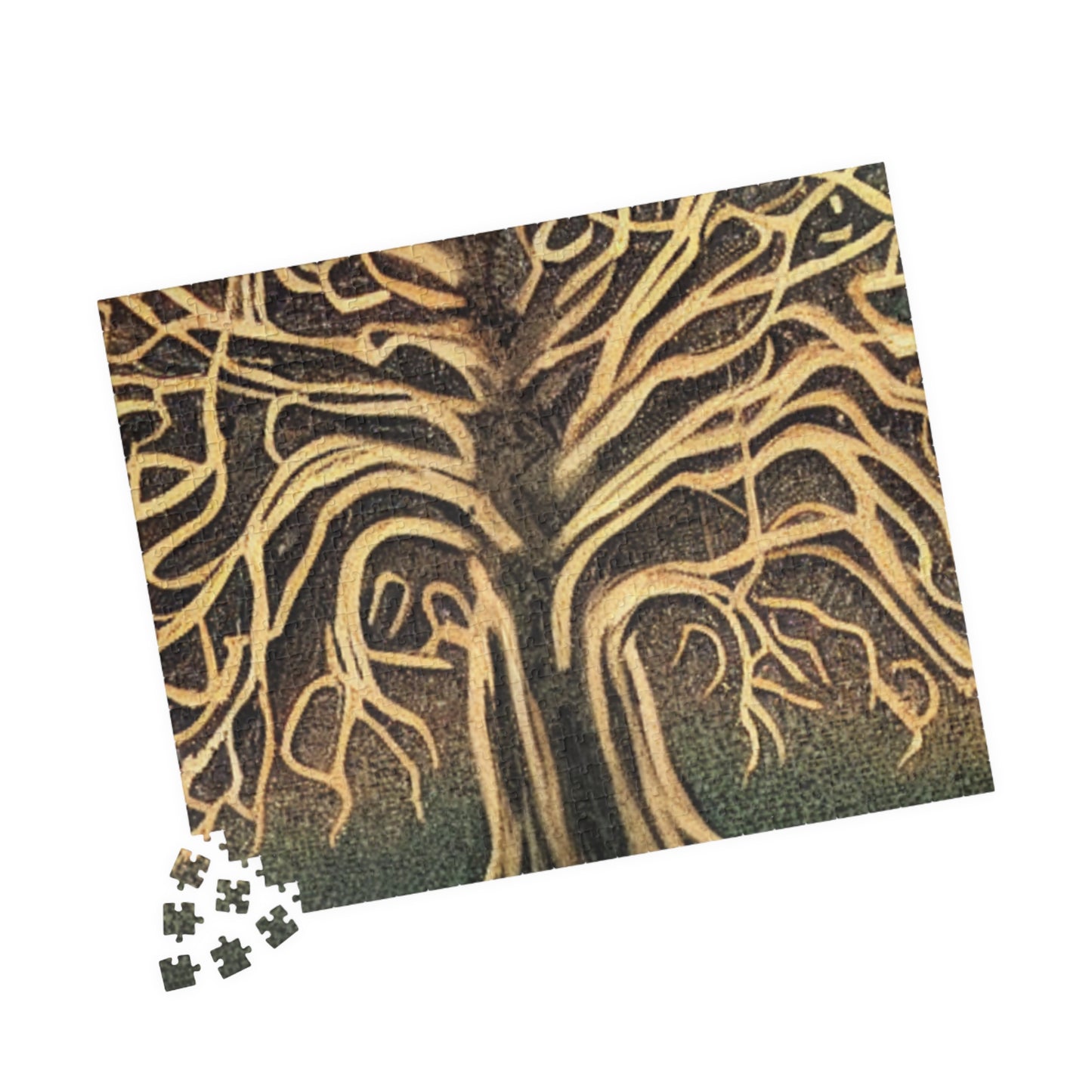 Tree of Life Jigsaw Puzzle — Intricate Root & Branch Art (110–1014 pcs)