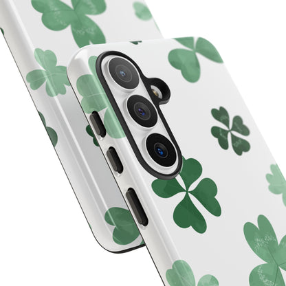 Shamrock Tough Phone Case — St. Patrick’s Day Clover Protective Cover