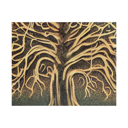 Tree of Life Jigsaw Puzzle — Intricate Root & Branch Art (110–1014 pcs)