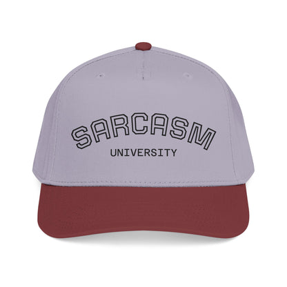 Sarcasm University Baseball Cap — Funny Embroidered Mid-Profile Hat