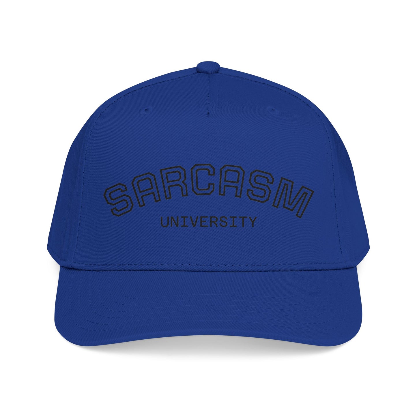 Sarcasm University Baseball Cap — Funny Embroidered Mid-Profile Hat