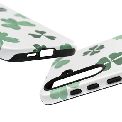 Shamrock Tough Phone Case — St. Patrick’s Day Clover Protective Cover
